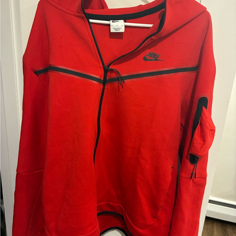 Nike Red and Black Tech Suit